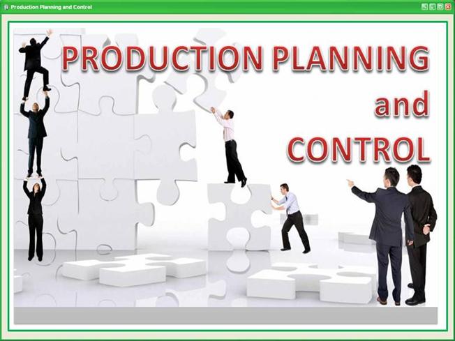 Production control. Production planning. Product Production Control. Production Control Production Control has terminated.